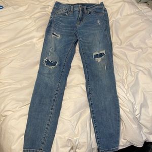 womens aero high rise jeans size 6